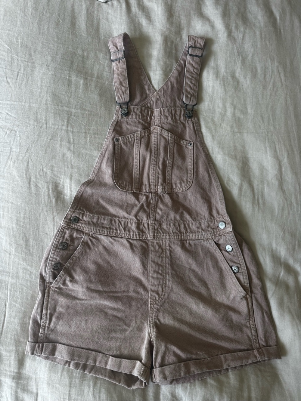 Vintage Cotton Short Overalls